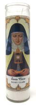 Load image into Gallery viewer, Saint Clara Prayer Candle - Front
