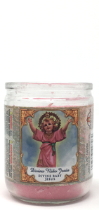 Divine Baby Jesus 3.25 Inch Prayer Candle - Front