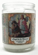 Load image into Gallery viewer, Guardian Angel Prayer Candle 3.25 Inch - Front
