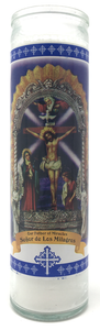 Our Father of Miracles Prayer Candle - Front
