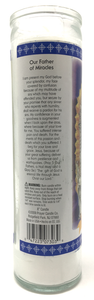 Our Father of Miracles Prayer Candle - English Prayer