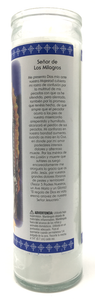Our Father of Miracles Prayer Candle - Spanish Prayer