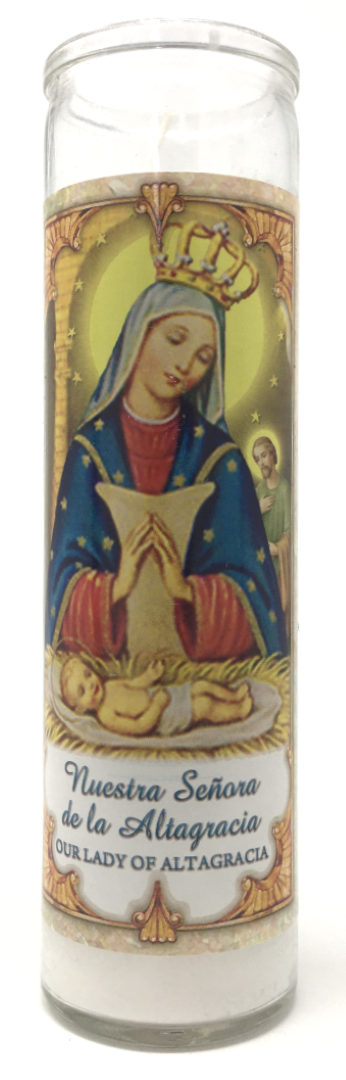 Our Lady of Altagracia Prayer Candle - Front