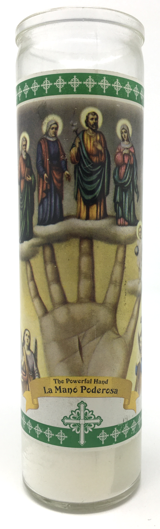 Powerful Hand Prayer Candle - Front
