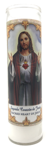 Sacred Heart of Jesus Prayer Candle - Front