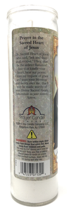 Sacred Heart of Jesus Prayer Candle - English Prayer