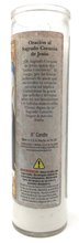 Load image into Gallery viewer, Sacred Heart of Jesus Prayer Candle - Spanish Prayer
