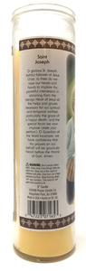 Saint Joseph Prayer Candle - English Prayer